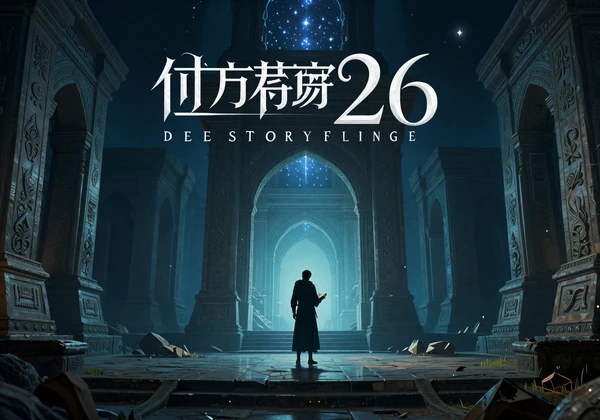 Story Weight Shortlist collection - cinematic cover with lone figure in mystical ancient ruins under starlight